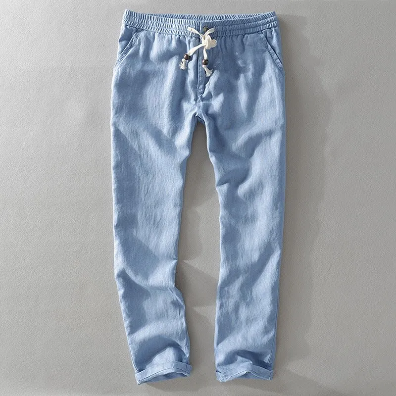 Elliot Sinclair Casual Linen Pants