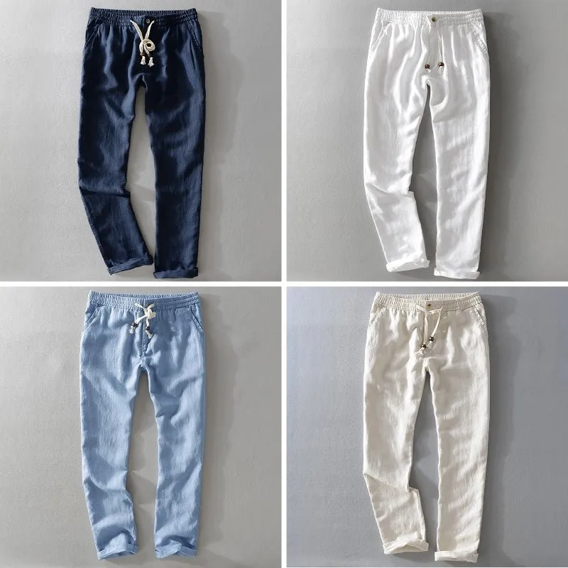 Elliot Sinclair Casual Linen Pants