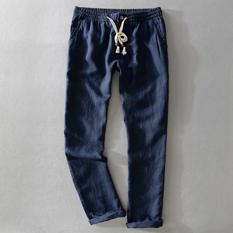 Elliot Sinclair Casual Linen Pants