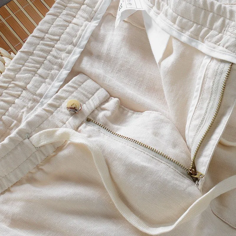 Elliot Sinclair Casual Linen Pants