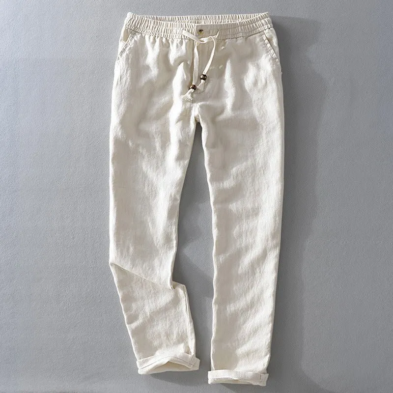 Elliot Sinclair Casual Linen Pants