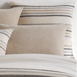 Ellison Stripe Linen Chenille Ivory Sham