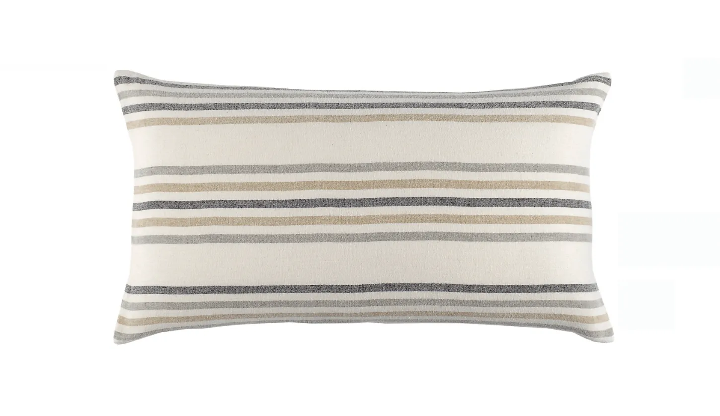 Ellison Stripe Linen Chenille Ivory Sham