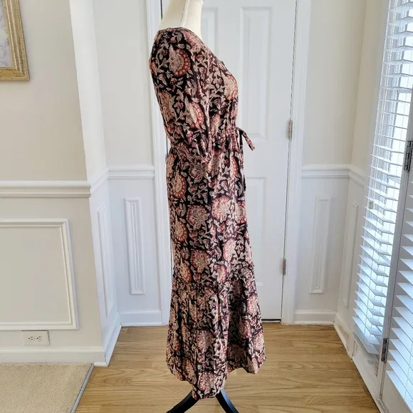 Emerson Fry Lucy Midi‎ Spring Dress Thalia Print Organic Cotton