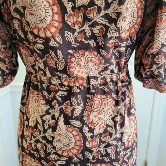 Emerson Fry Lucy Midi‎ Spring Dress Thalia Print Organic Cotton