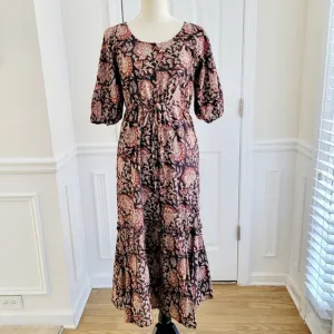 Emerson Fry Lucy Midi‎ Spring Dress Thalia Print Organic Cotton