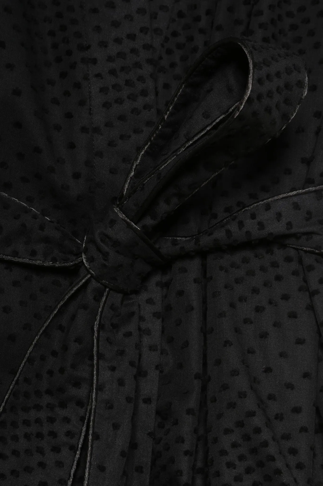 EMMA COTTON ROBE - BLACK