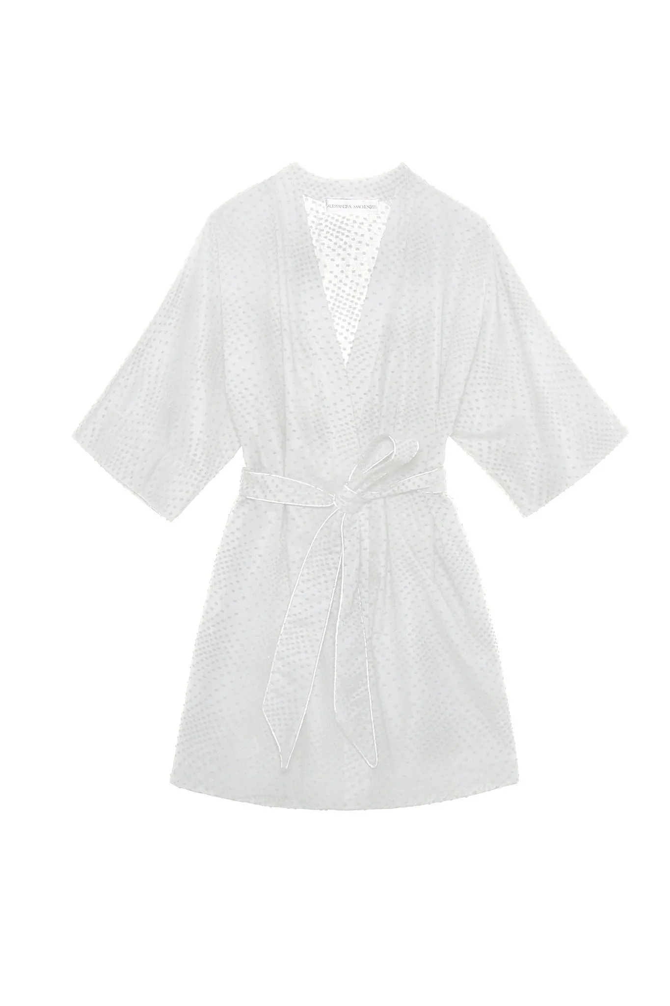 EMMA COTTON ROBE - WHITE