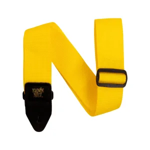 Ernie Ball Polypro Guitar Strap, Yellow & Black