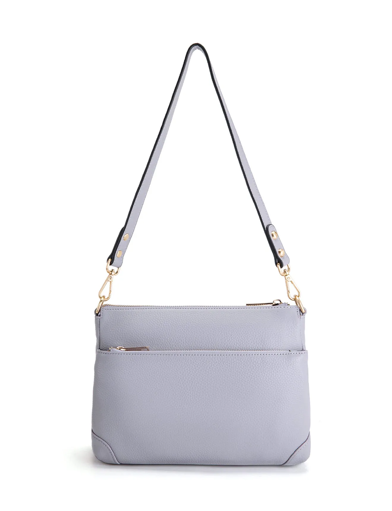 FAITH LEATHER CROSS BODY BAG- E1-0749-CORNFLOWER