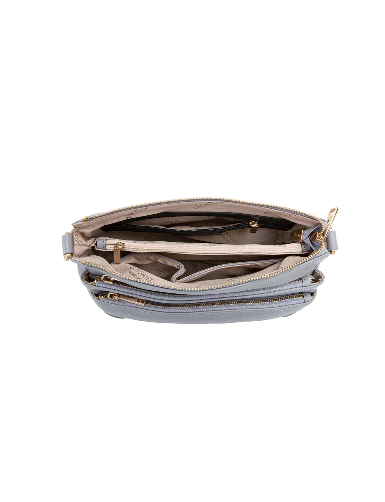 FAITH LEATHER CROSS BODY BAG- E1-0749-CORNFLOWER