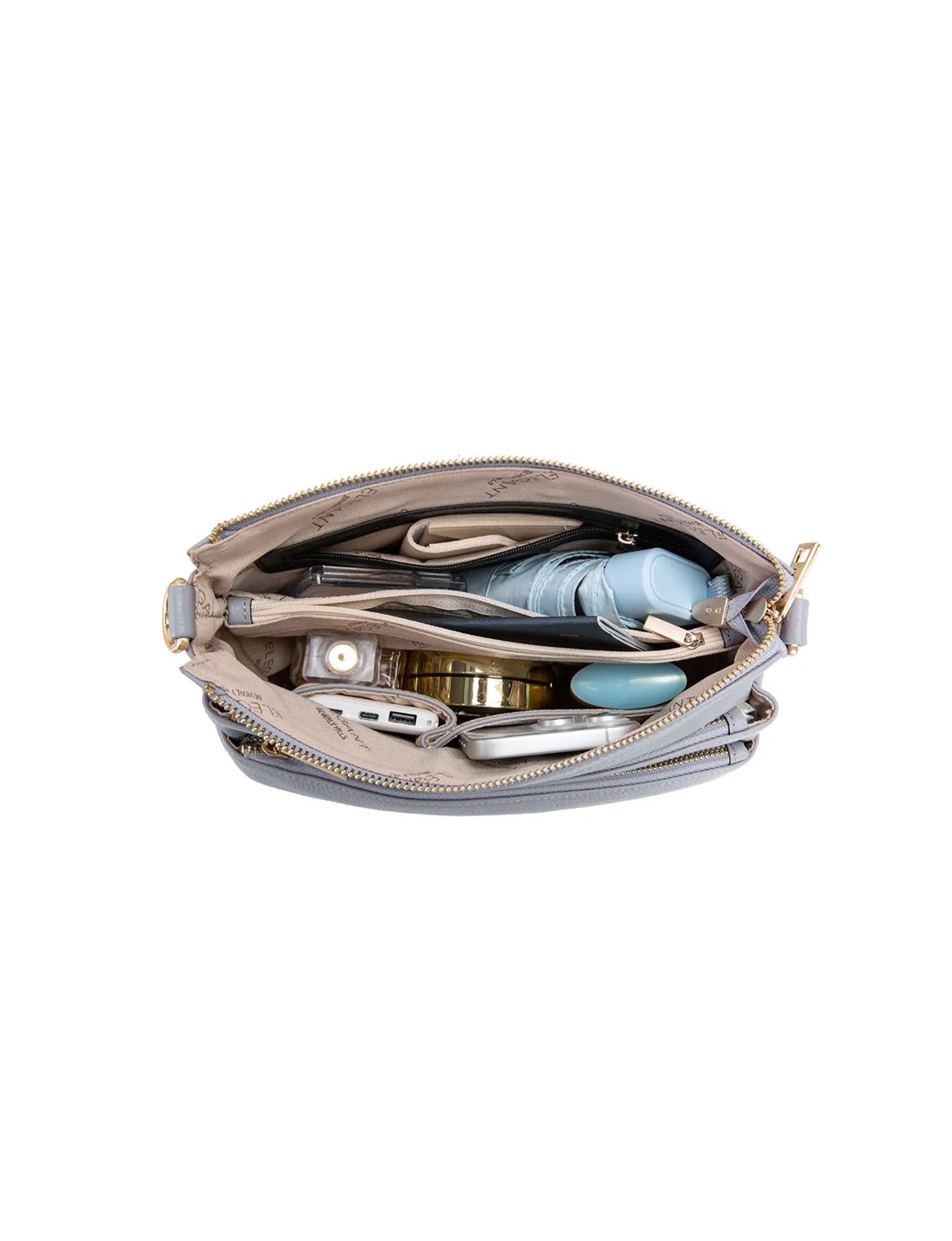 FAITH LEATHER CROSS BODY BAG- E1-0749-CORNFLOWER
