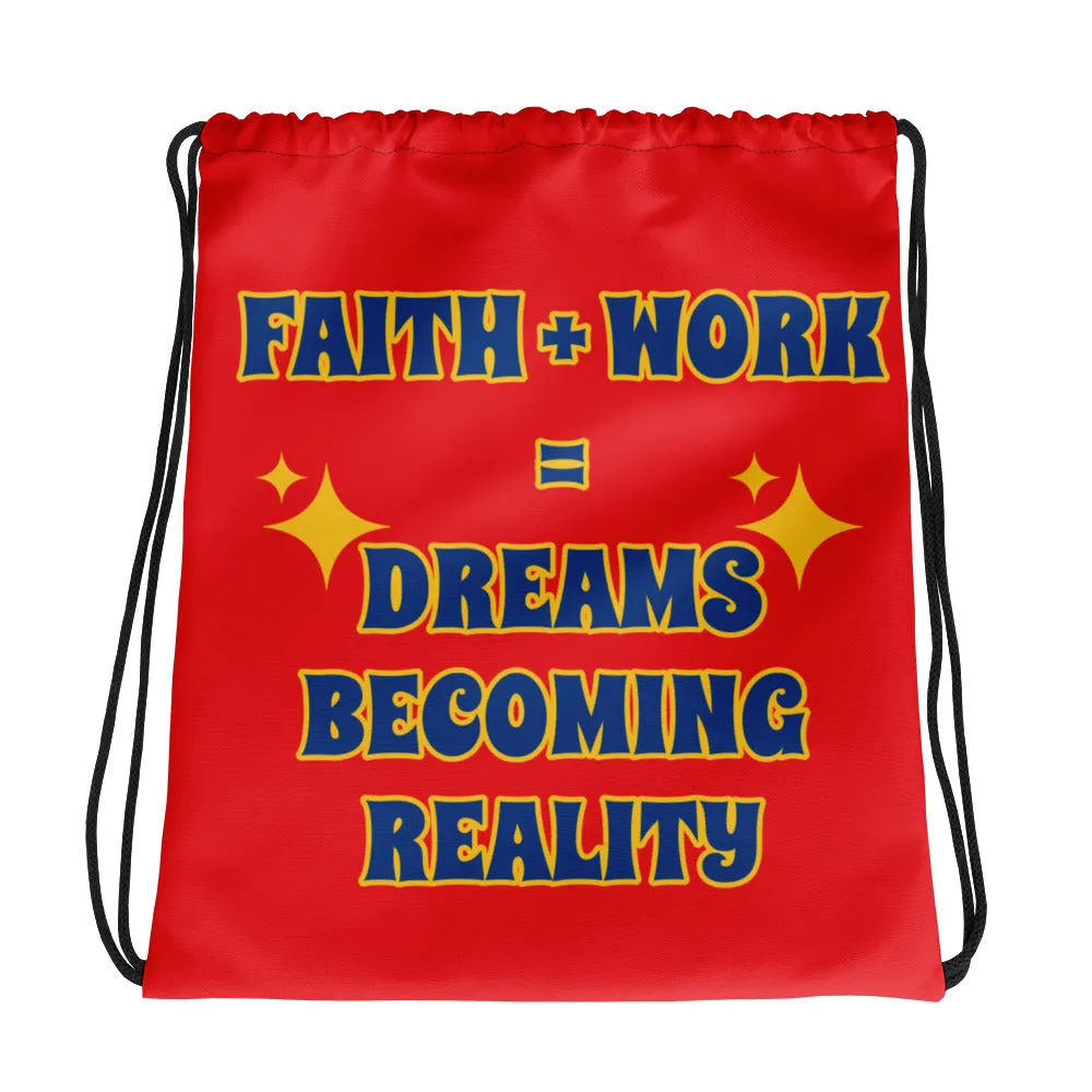 Faith   Work Drawstring bag