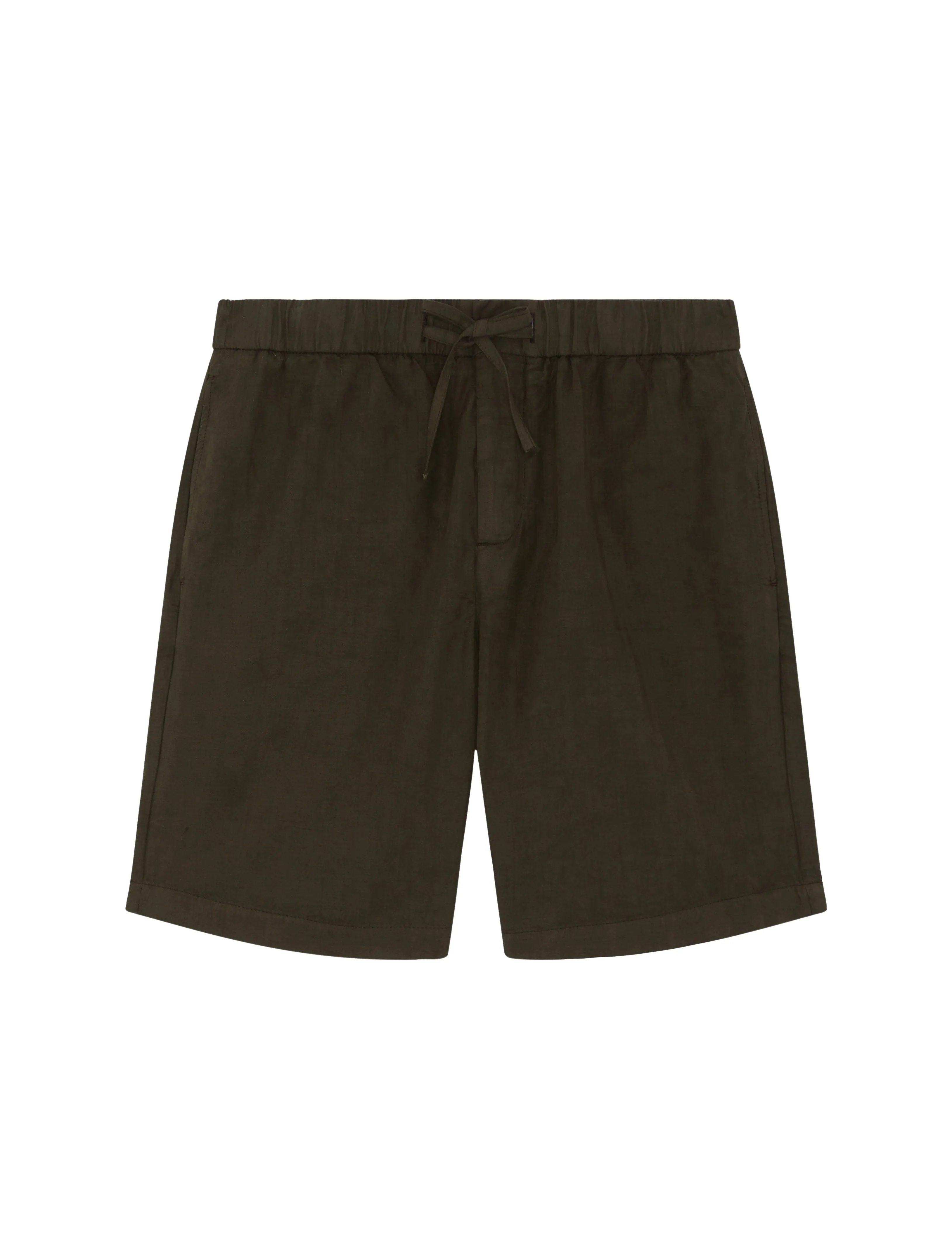 FELIPE HERRINGBONE LINEN SHORTS