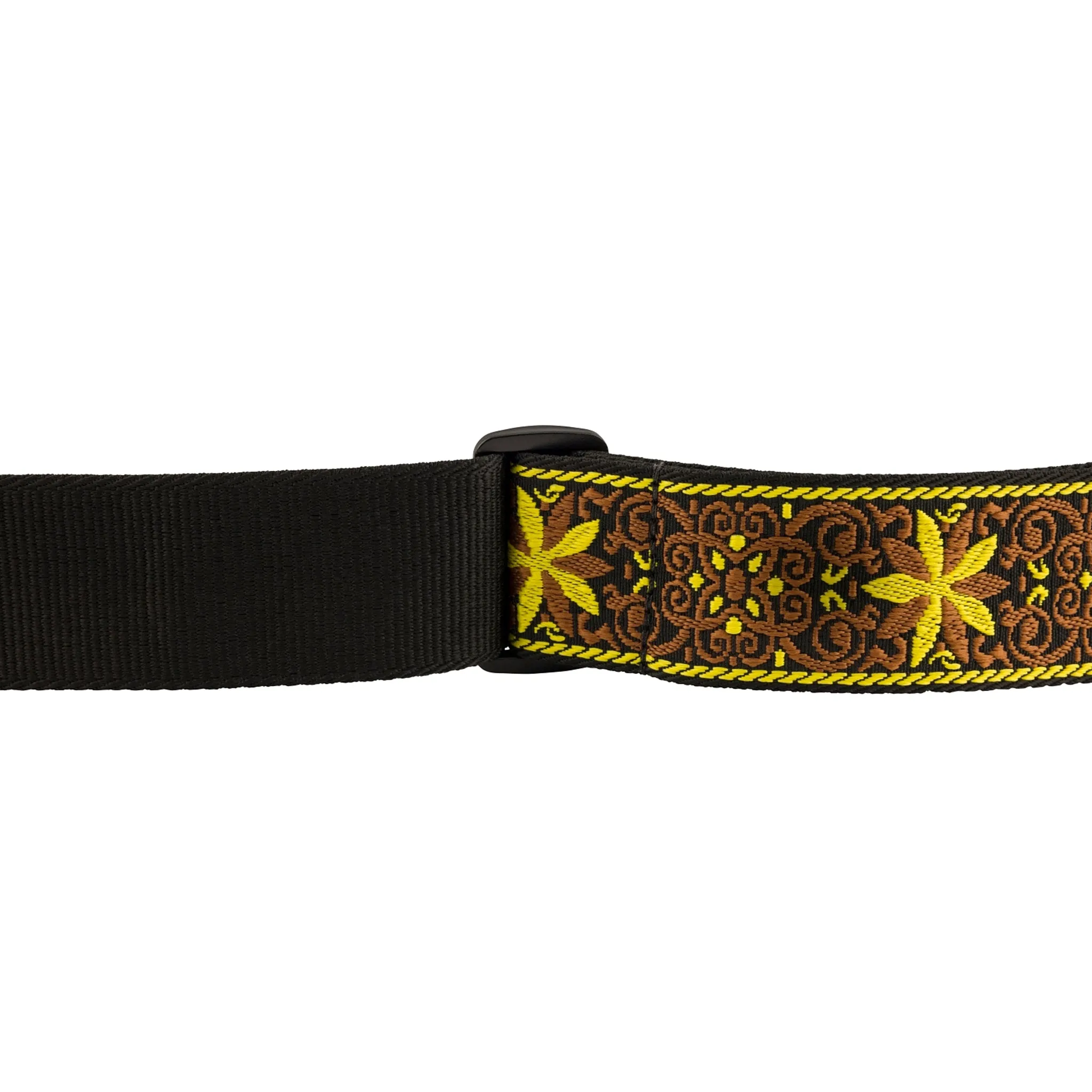 Fender Pasadena Woven Guitar Strap, Yellow Wallflower