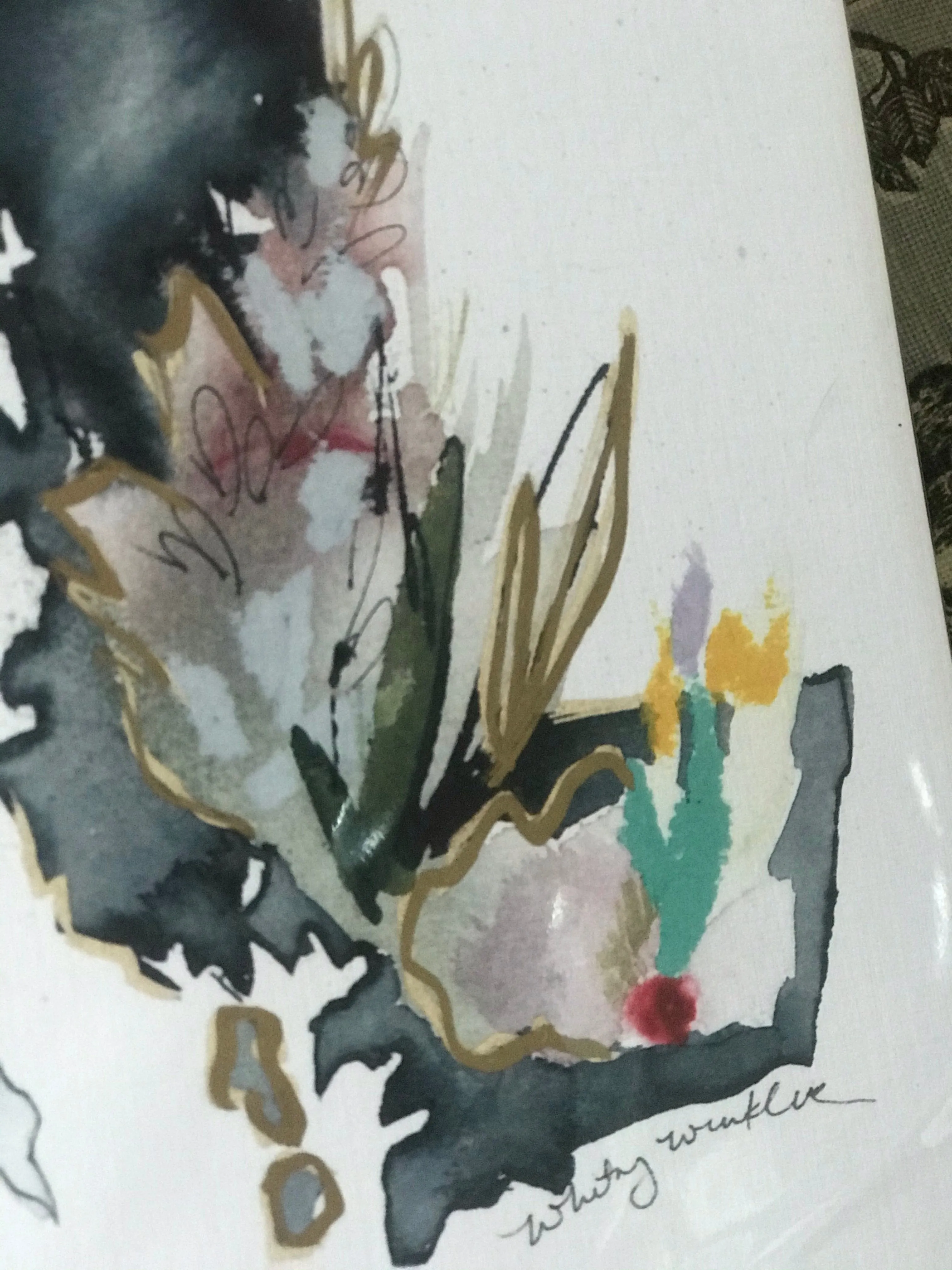 Floral State Watercolor by Local Artist, multiple styles