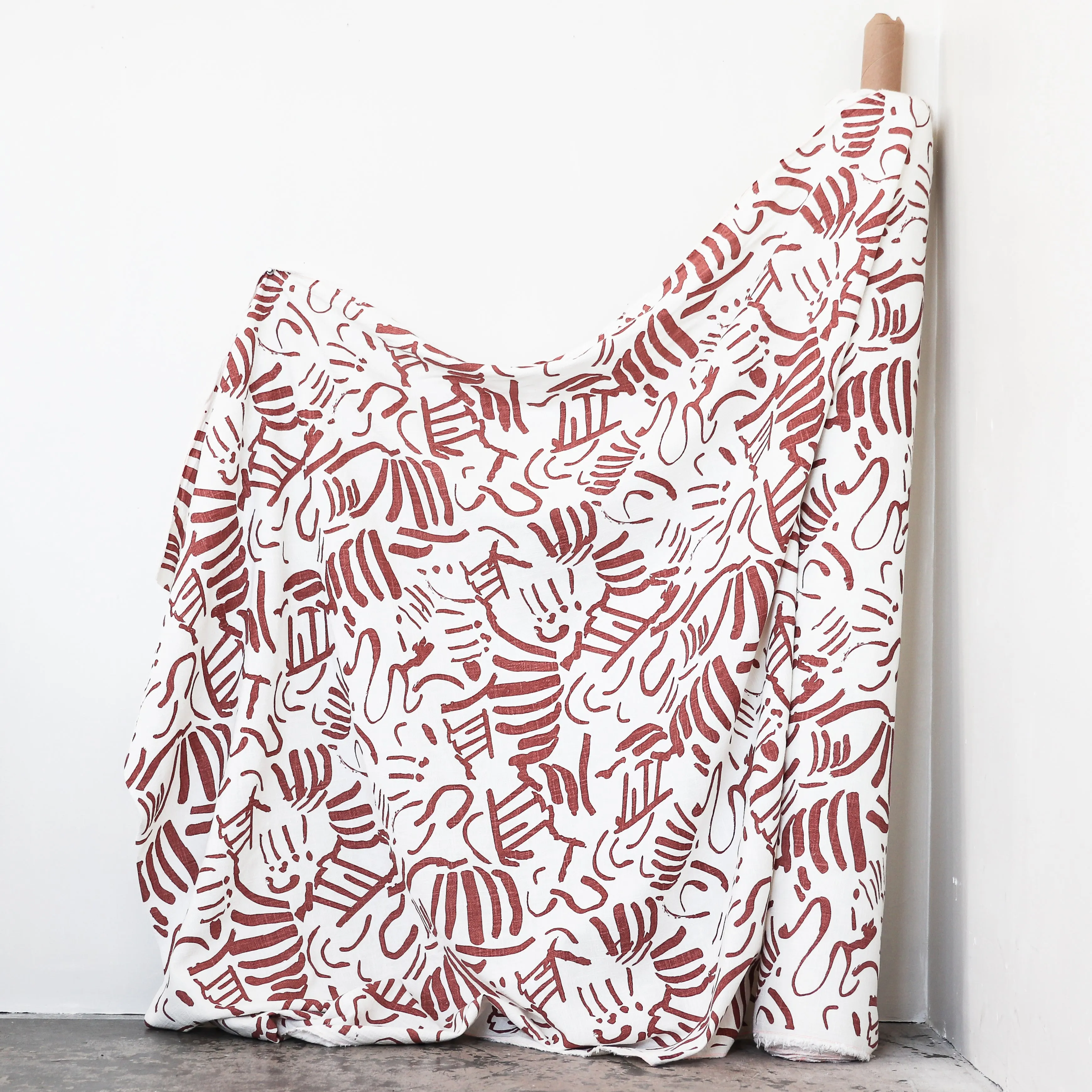 FOLD in copper - Fabric by the yard