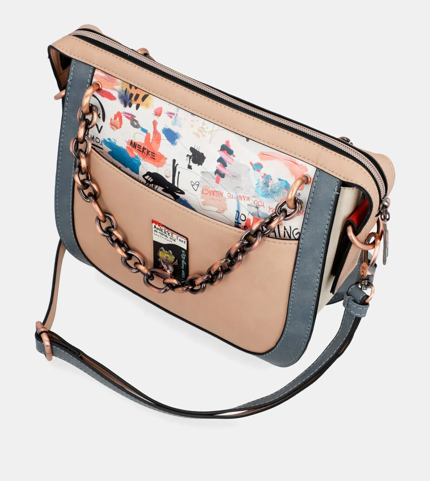 Fun & Music Shoulder bag with metal handle Fun & Music