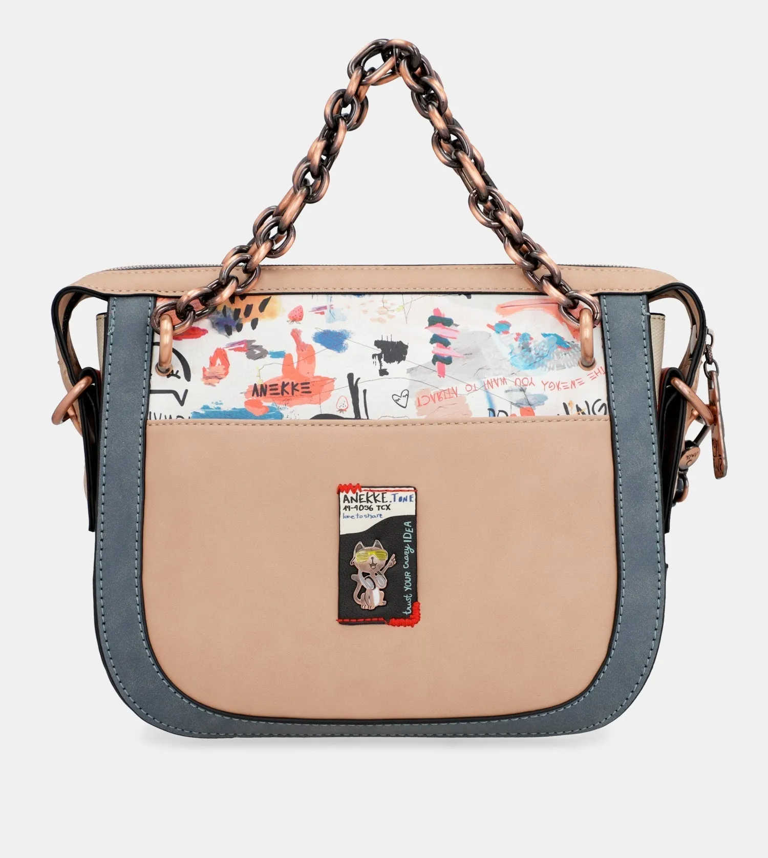 Fun & Music Shoulder bag with metal handle Fun & Music