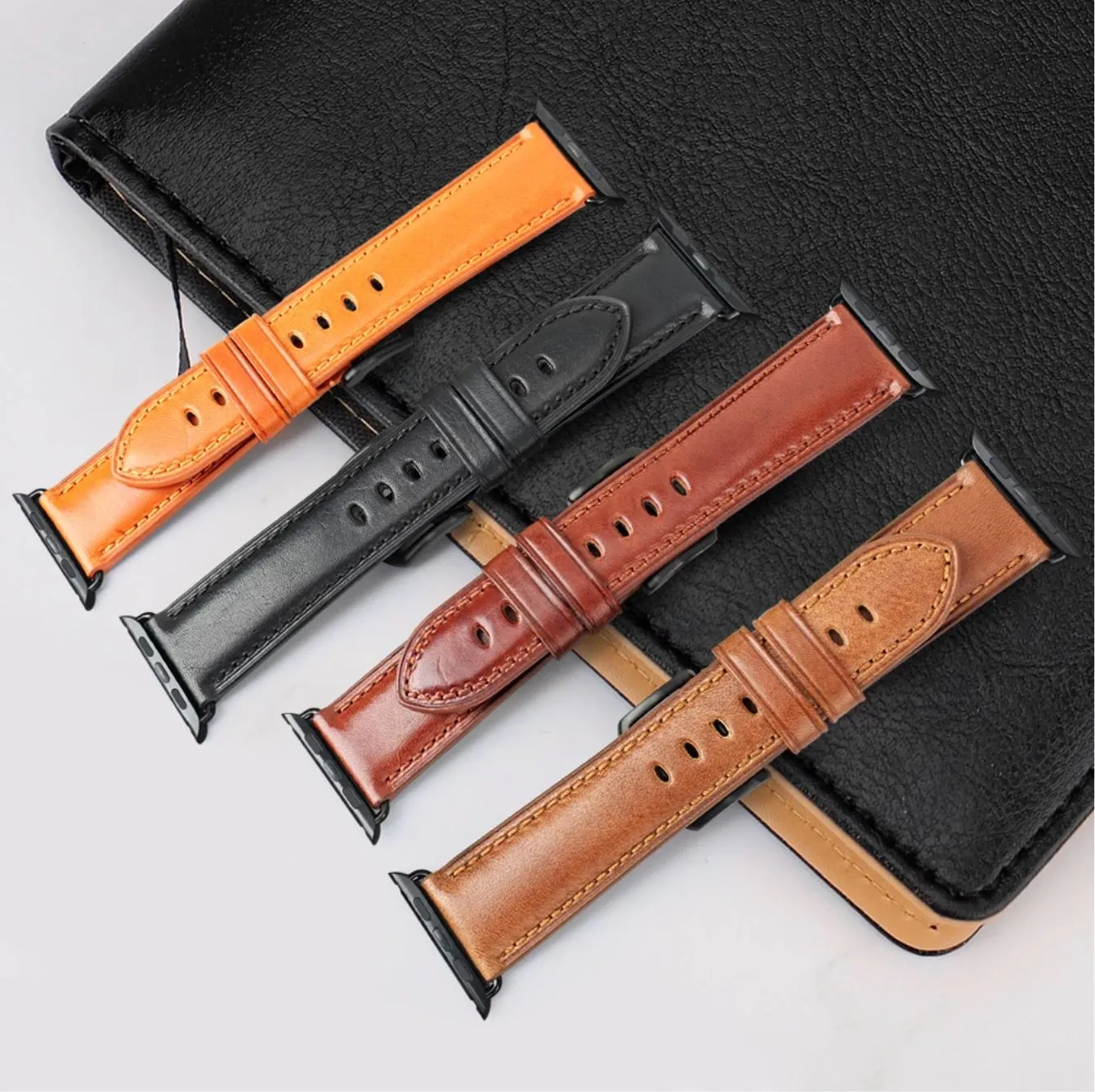 Furper APL088 Genuine Leather Straps For All Apple Watch Series