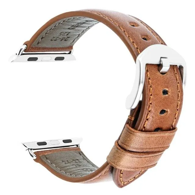 Furper APL088 Genuine Leather Straps For All Apple Watch Series