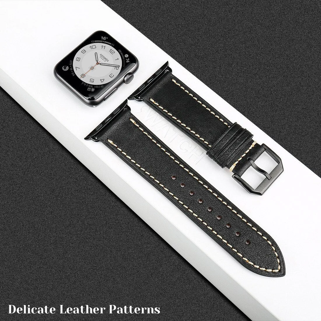 Furper APL4024 Premium Genuine Leather Apple Watch Straps Replacement For All Series