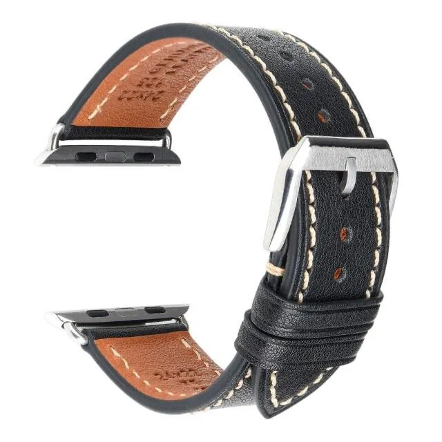 Furper APL4024 Premium Genuine Leather Apple Watch Straps Replacement For All Series