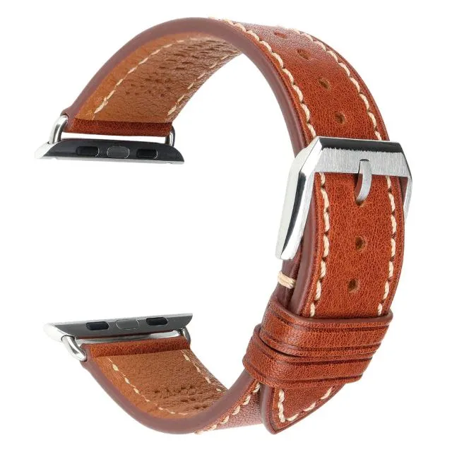 Furper APL4024 Premium Genuine Leather Apple Watch Straps Replacement For All Series