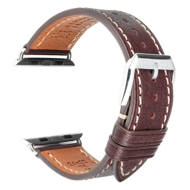 Furper APL4024 Premium Genuine Leather Apple Watch Straps Replacement For All Series