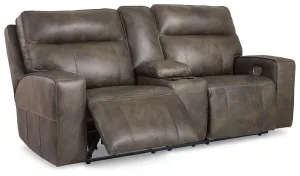 Game Plan Concrete Power Reclining Loveseat