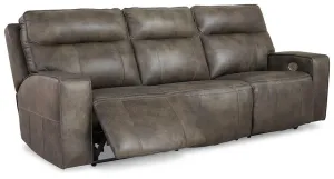 Game Plan Concrete Power Reclining Sofa