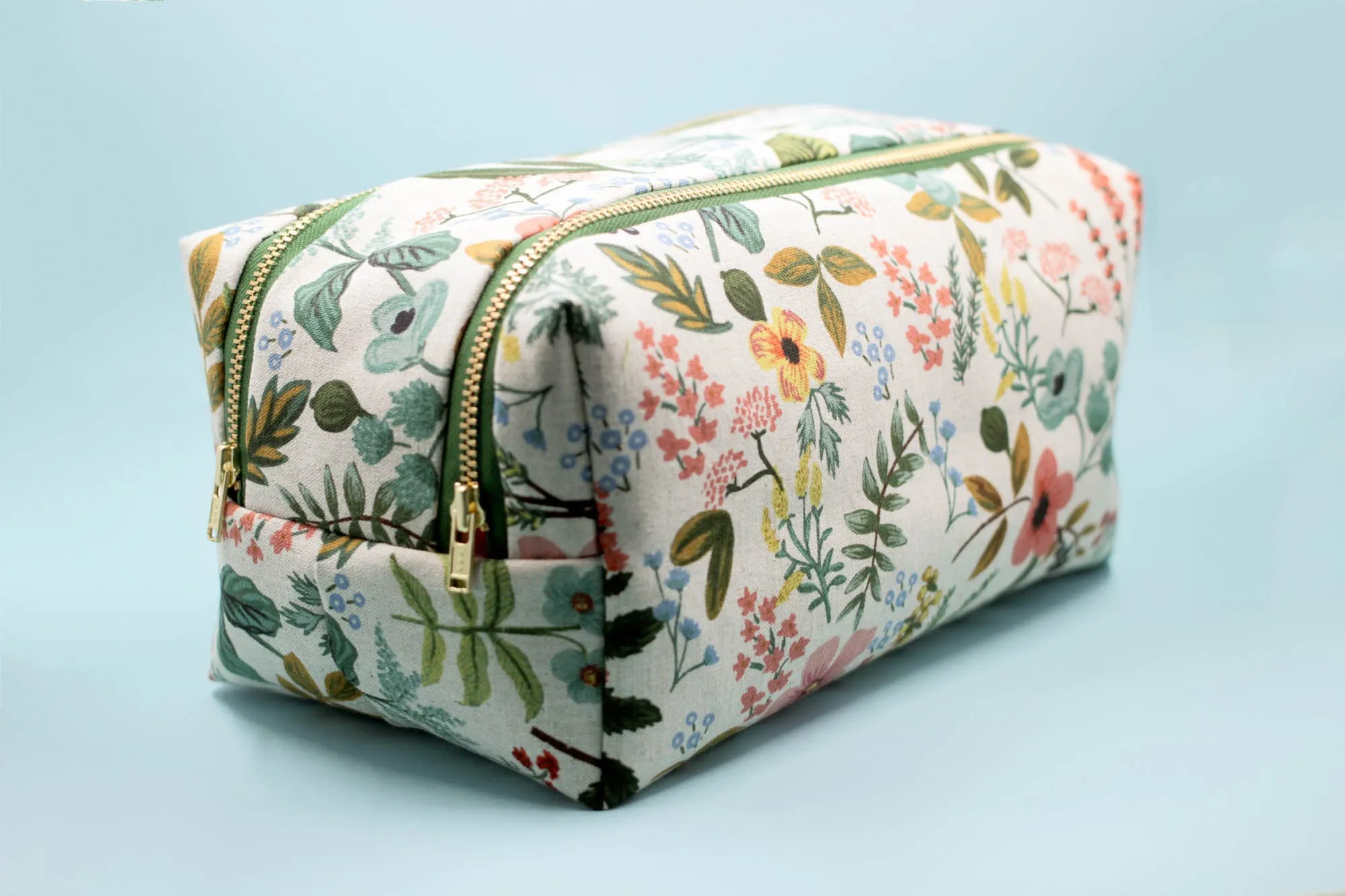 Garden Double Zip Makeup Bag