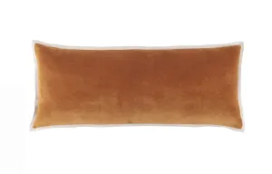 Gehry Velvet/Linen Decorative Pillow - Caramel