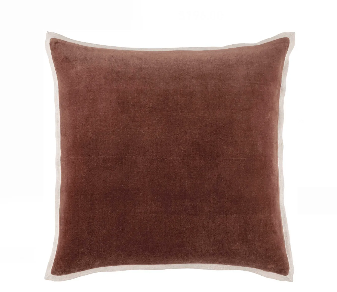 Gehry Velvet/Linen Decorative Pillow - Russet