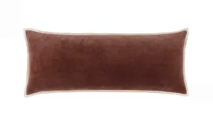 Gehry Velvet/Linen Decorative Pillow - Russet