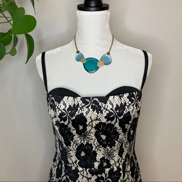 Genevieve Lace Illusion Original Milly of New York Dress.