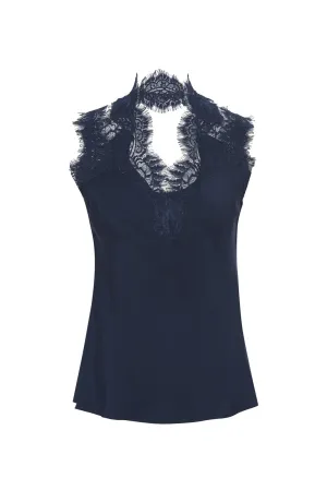 Gina Lace Camisole Navy