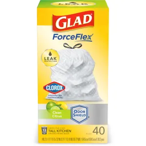Glad Kitchen Drawstring Bags 40's