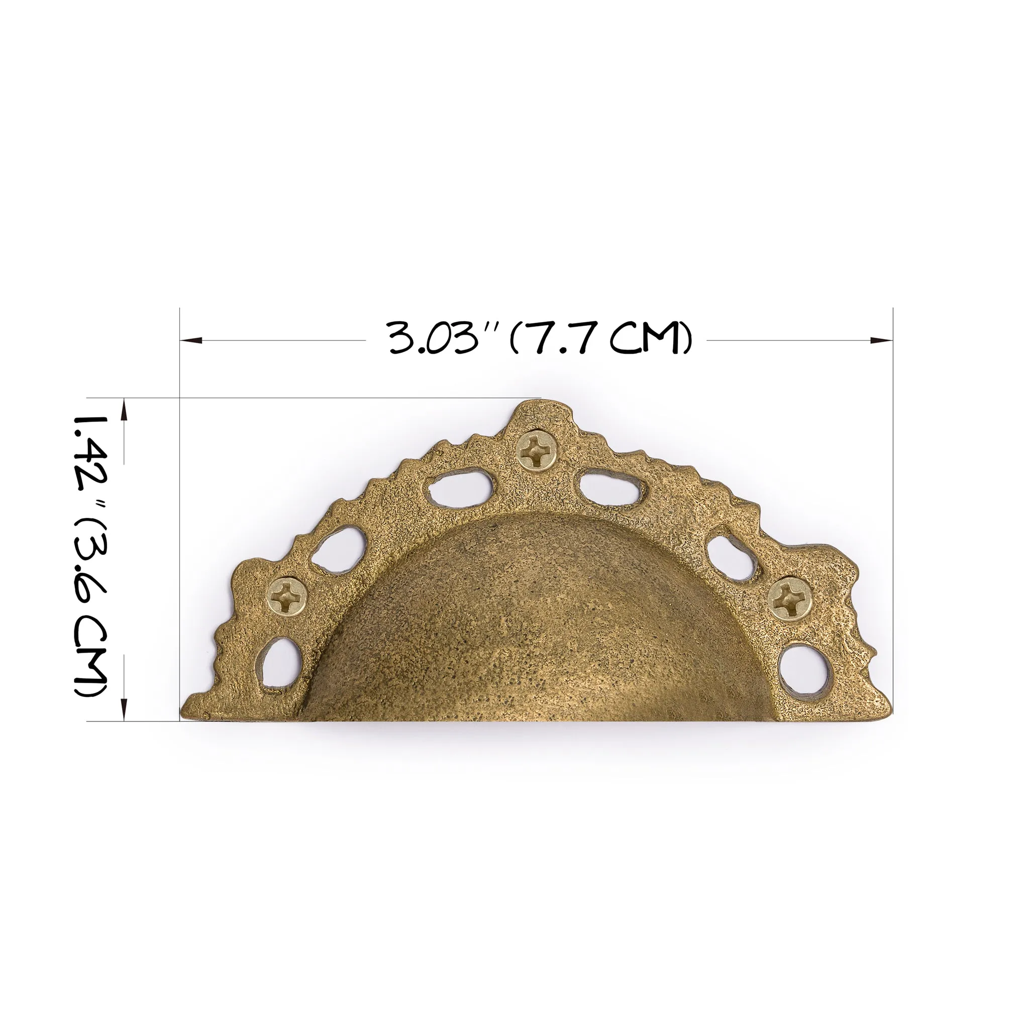 Golden Gear Handle Pulls 3" - Set of 2