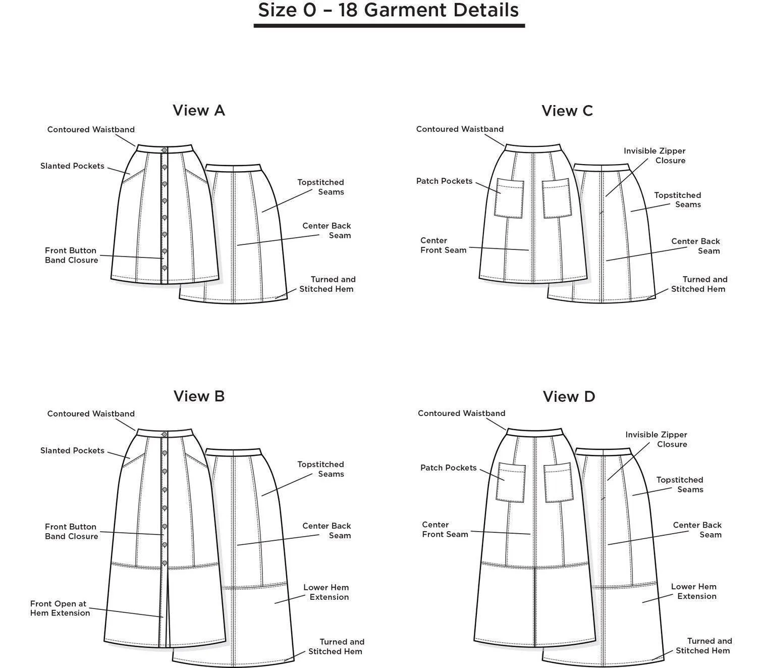 Grainline Studio - Reed Skirt