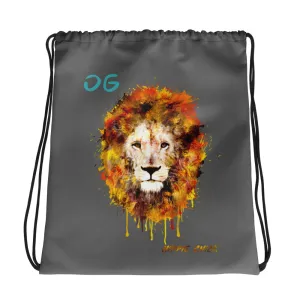 Gray Drawstring Bag