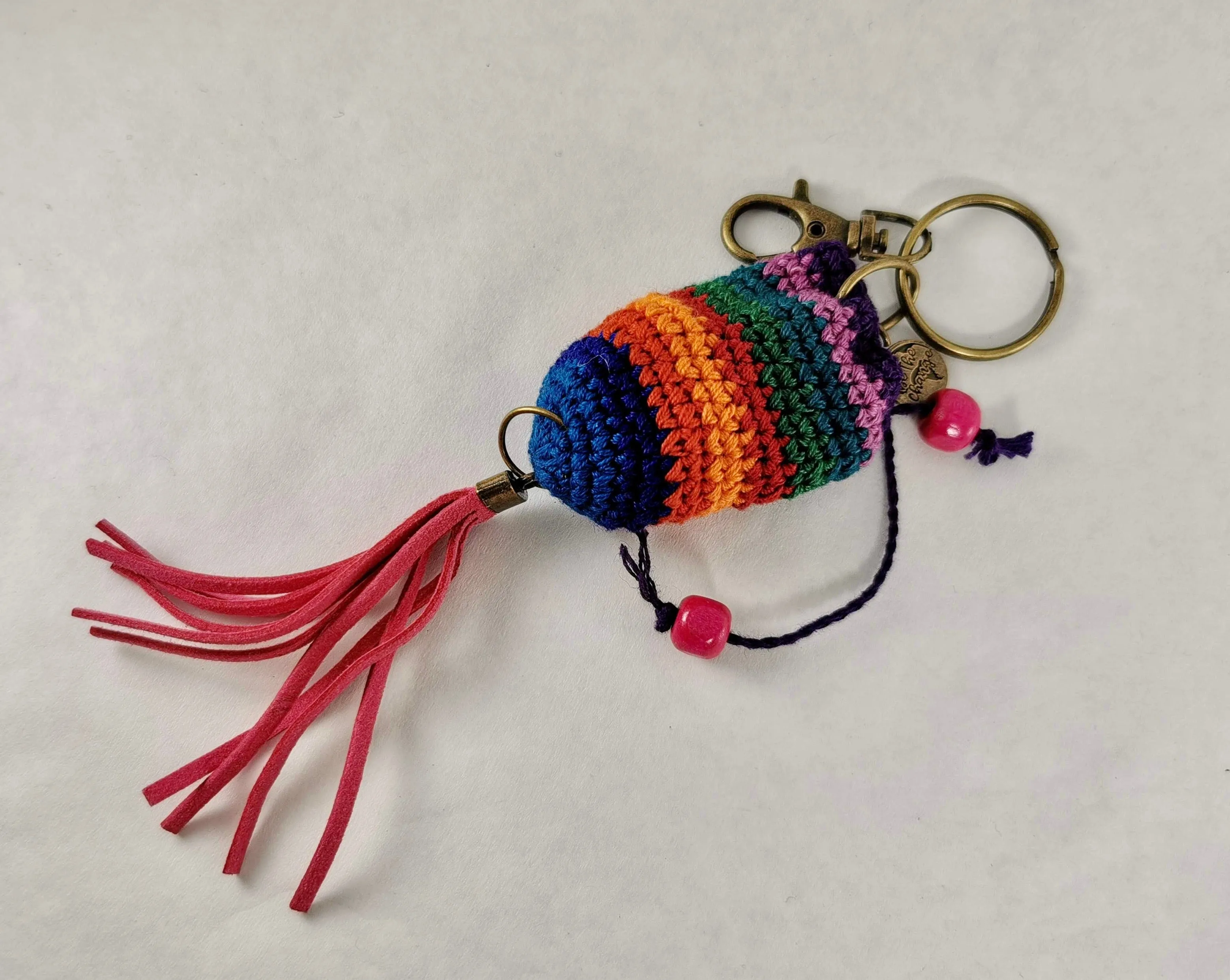 Guatemalan Hand-Crochet Essential Oil Purse Bag Charm