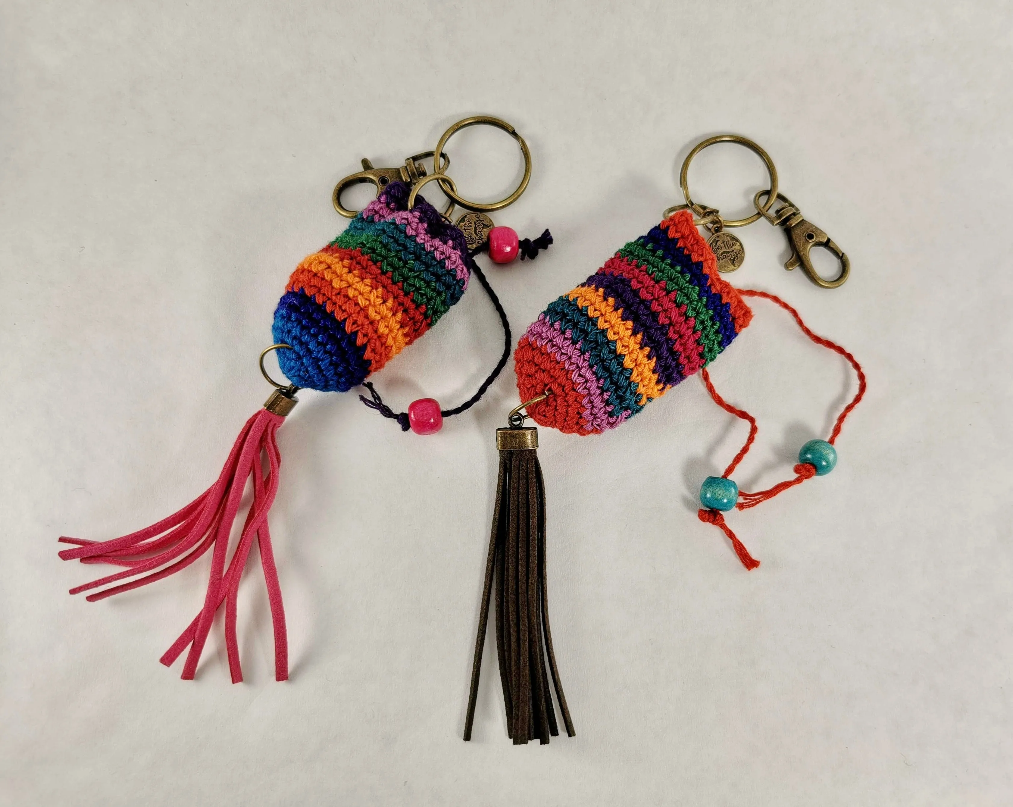 Guatemalan Hand-Crochet Essential Oil Purse Bag Charm