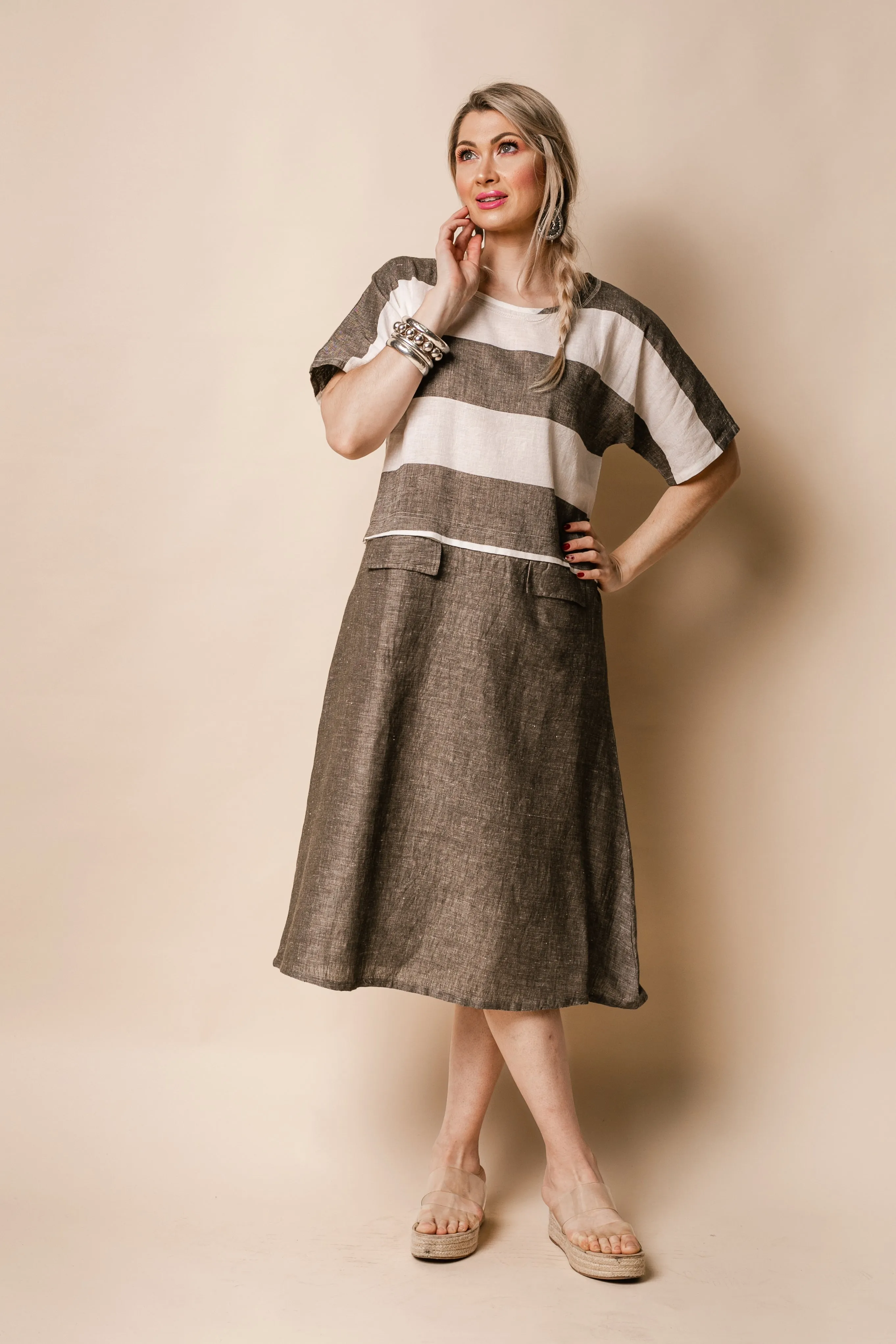 Hali Dress in Khaki