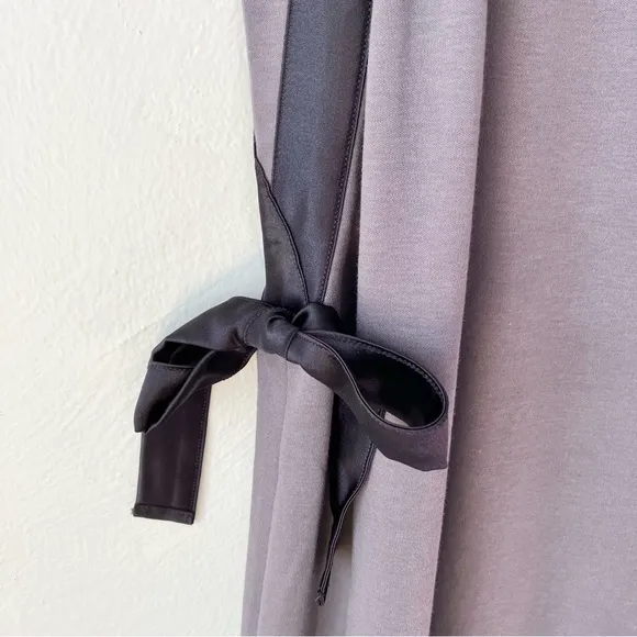 Hanro Thea Grey Silk Trim Tank Night Gown