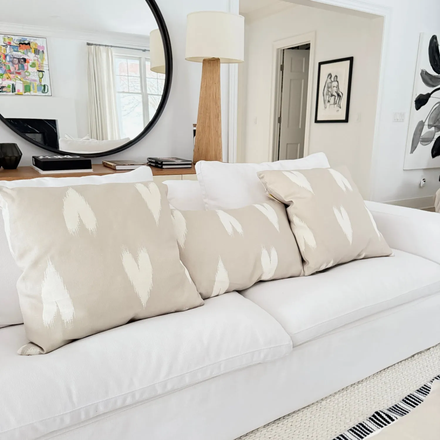 Heart Ikat Pillow