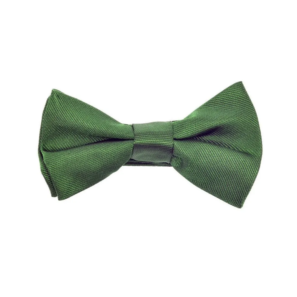Henley Children's Silk Bow Tie - Green Park