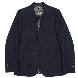 Hermes Navy Silk Blazer Size 46