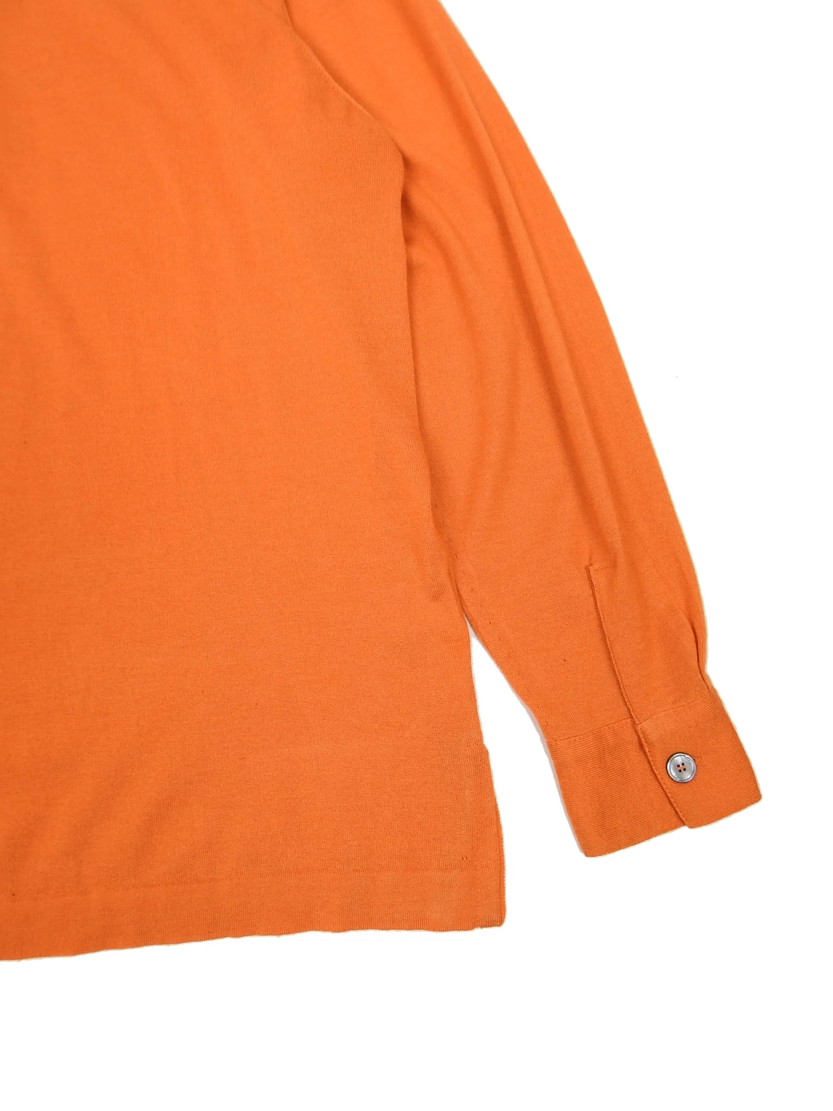 Hermes Orange Cashmere/Silk Sweater Size Small (fits M/L)