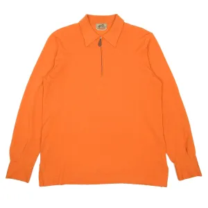 Hermes Orange Cashmere/Silk Sweater Size Small (fits M/L)
